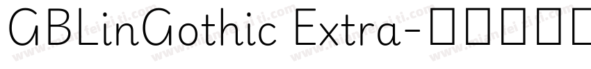 GBLinGothic Extra字体转换